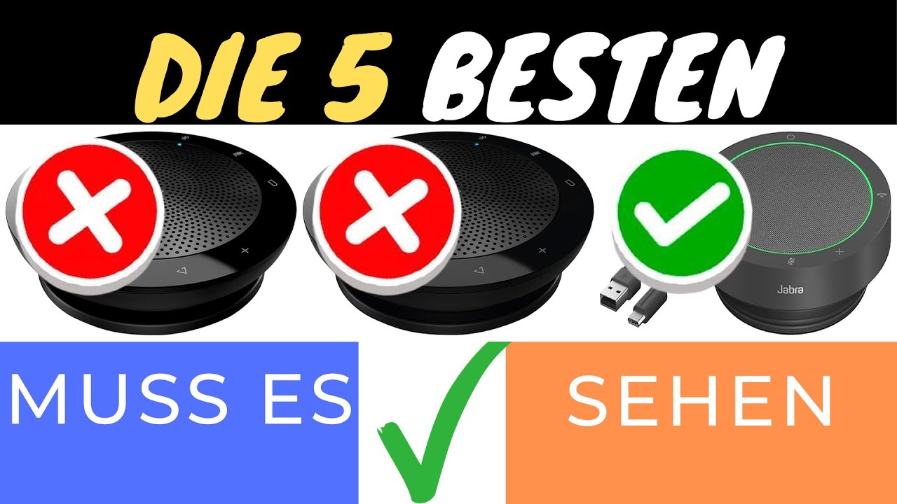 DIE 3 BESTEN KONFERENZLAUTSPRECHER 2025 🎤🔊 | MEETINGS OPTIMIEREN!