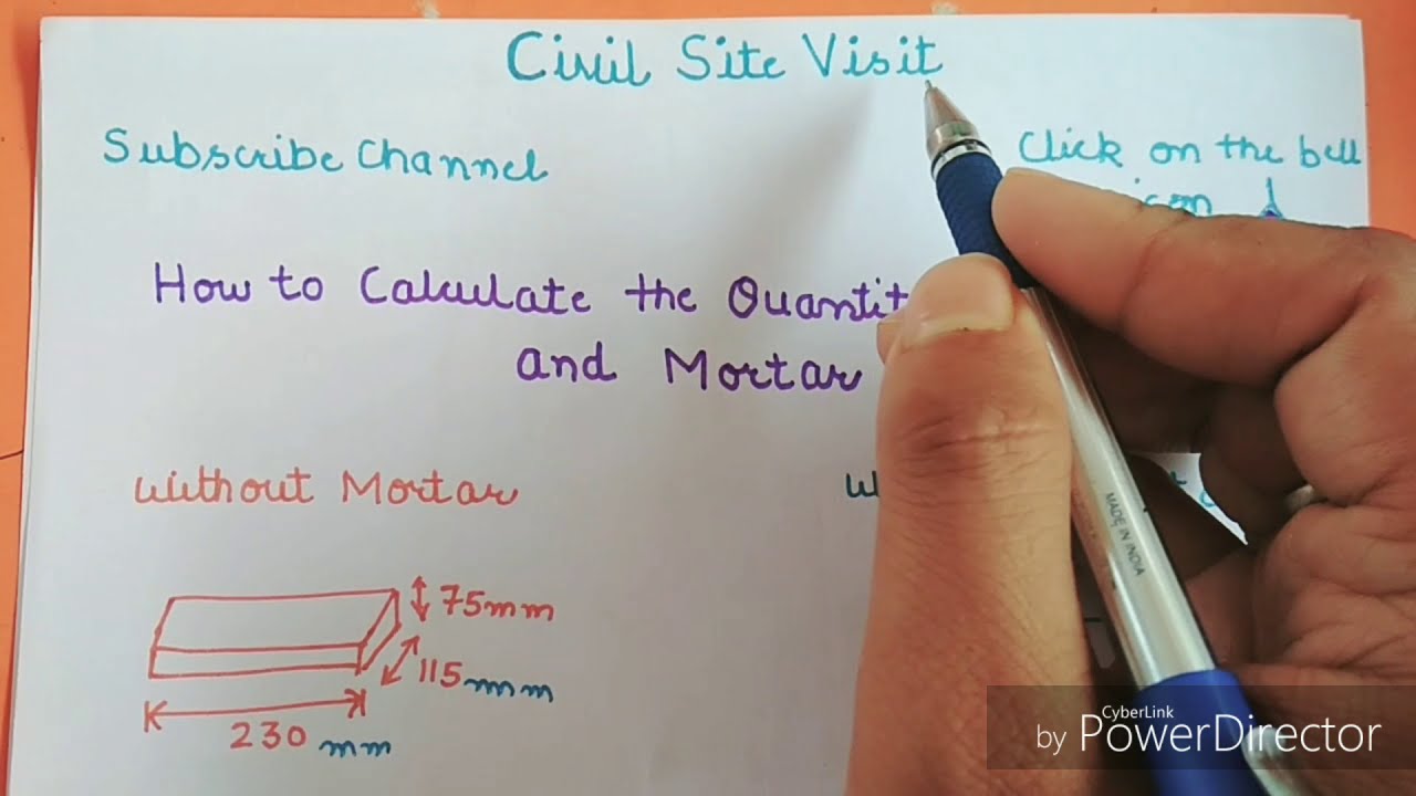 Brick Quantity calculation for house || How to calculate sand & Cement for Brick work