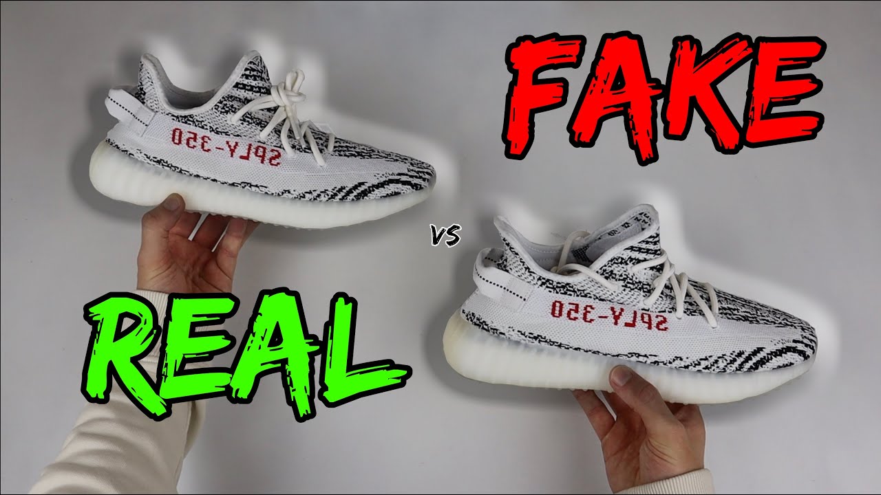 НАСТОЯЩИЕ ИЛИ ПОДДЕЛЬНЫЕ! СРАВНЕНИЕ ADIDAS YEEZY BOOST 350 V2 ZEBRA! (ВЕРСИЯ 2020 ГОДА)