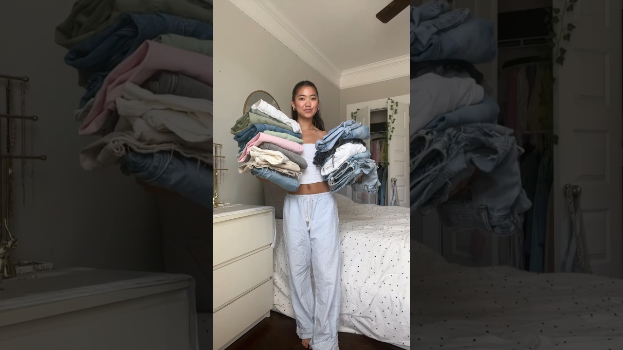 guess how long this took 🤭 all on my LTK (laurenkkim0) #explore #collection #jeans #trending #ootd