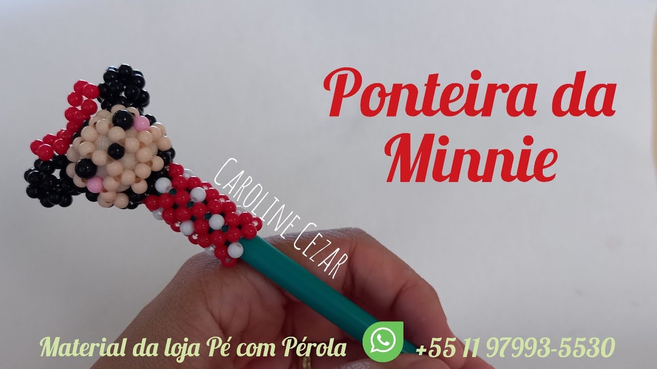 Ponteira Cabeça da Minnie (Filmagem com Flash)