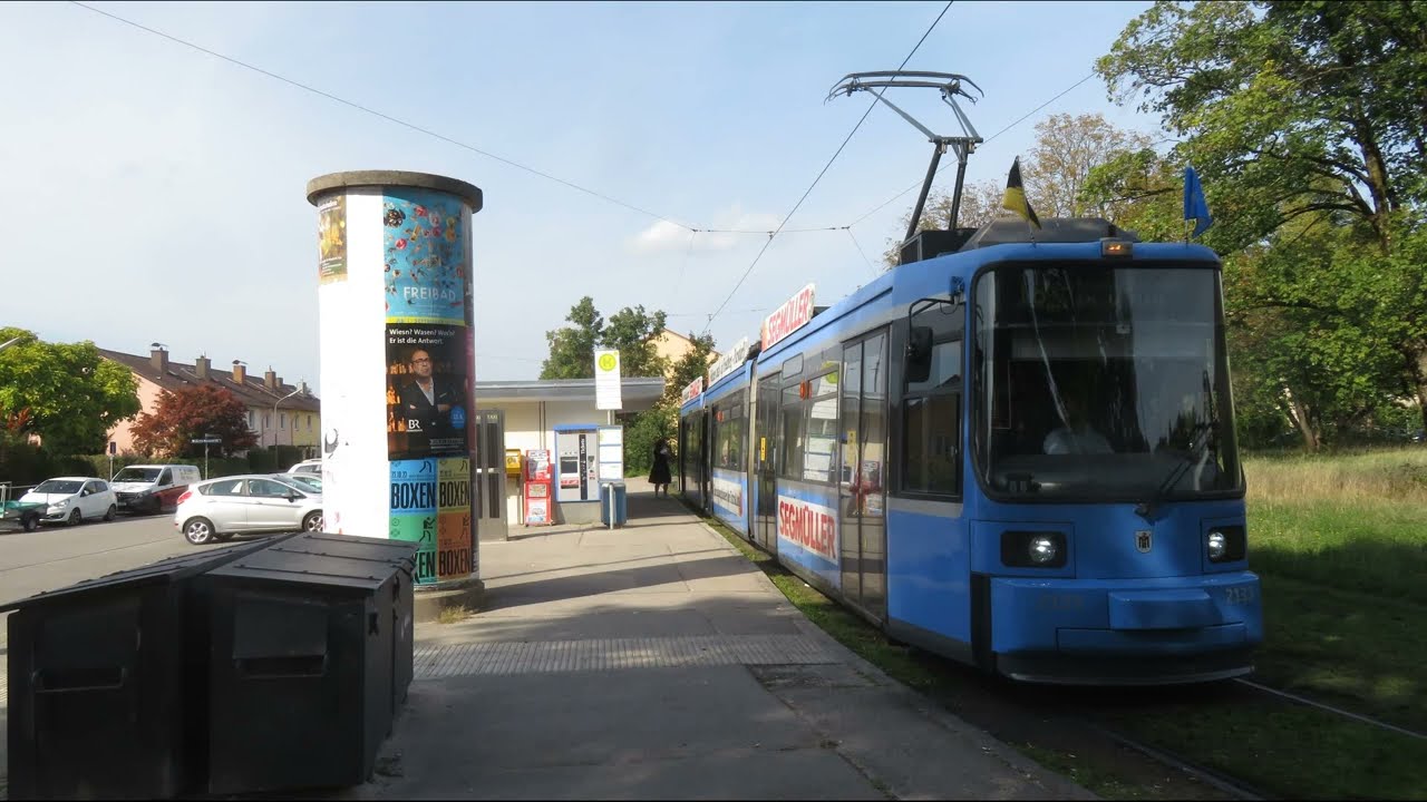 Tram Munchen - Linie 18  Schwanseestrasse - Gondrellplatz  [ 09.2022 ]