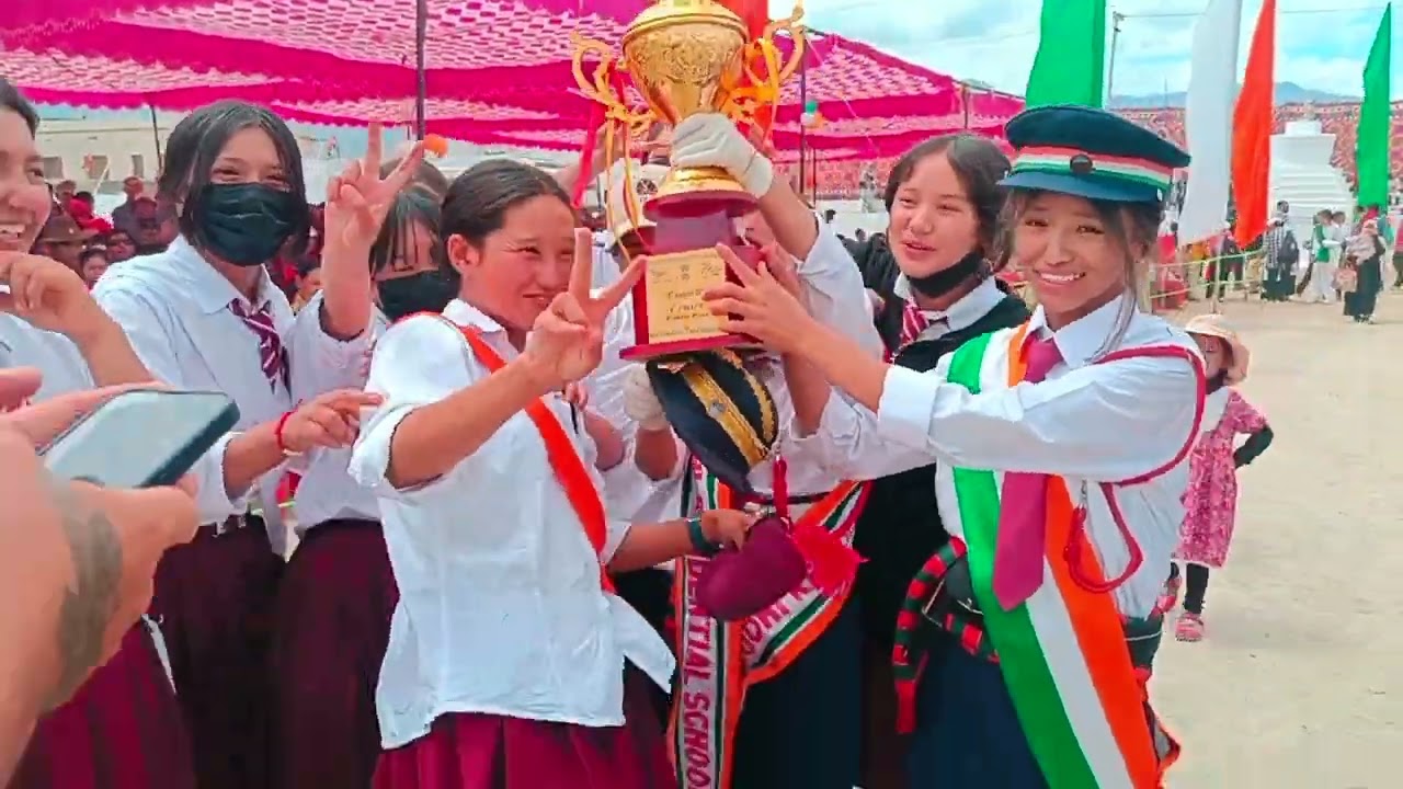 The independent day vlog won 1st prize in march-past Mahabodhi School at state level. #ladakh