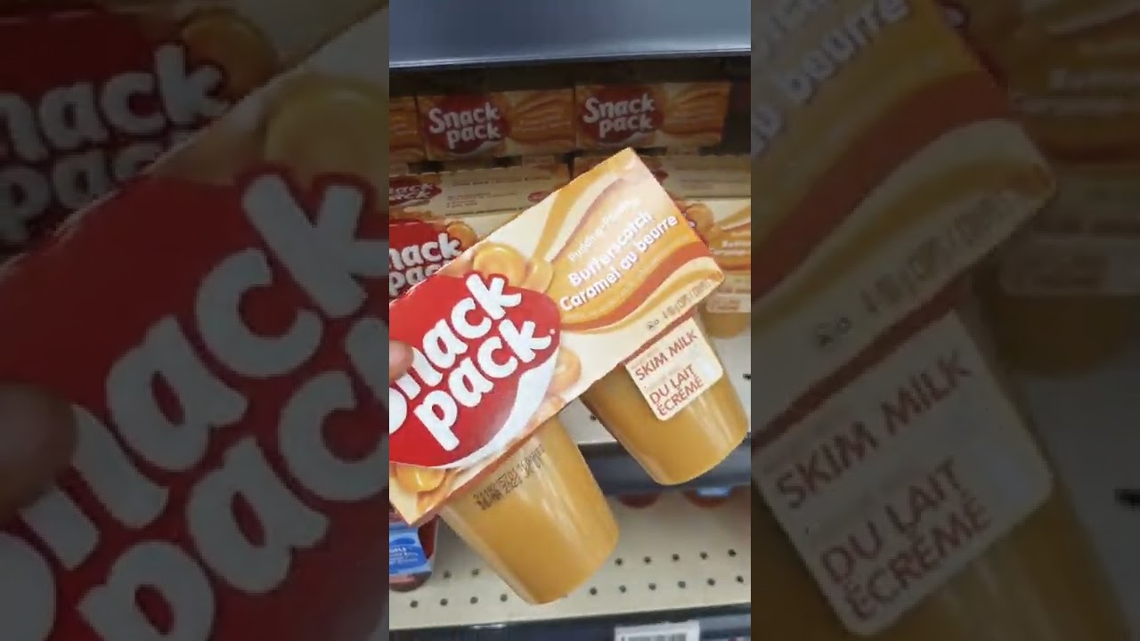 Butterscotch Pudding Snack Pack Fall Treats 