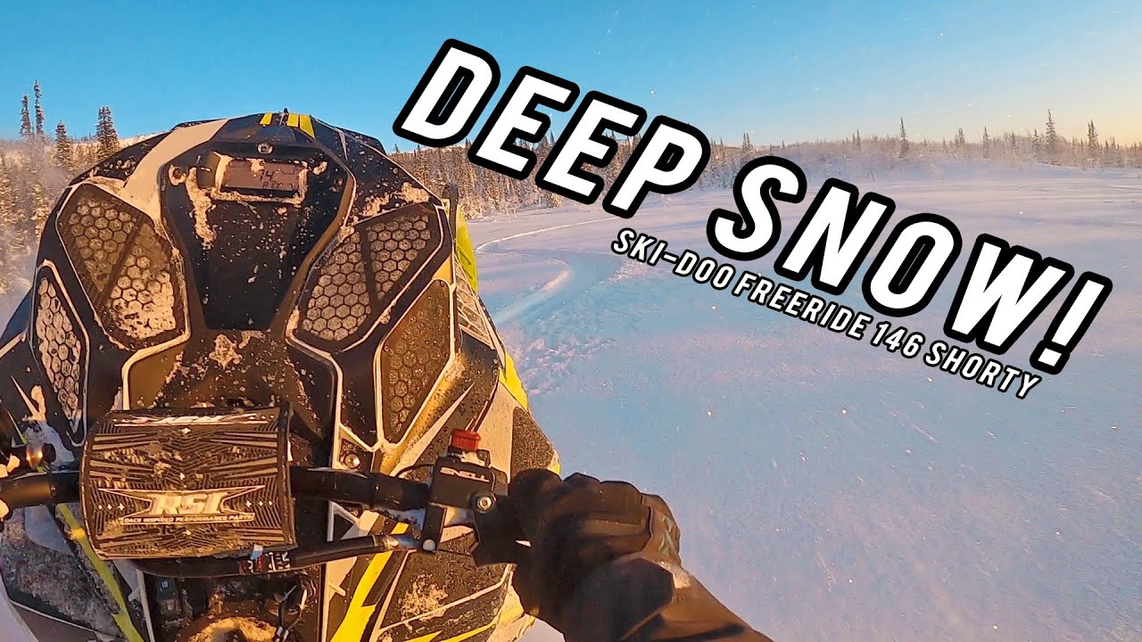 DEEP SNOW! | Ski-Doo Freeride 146