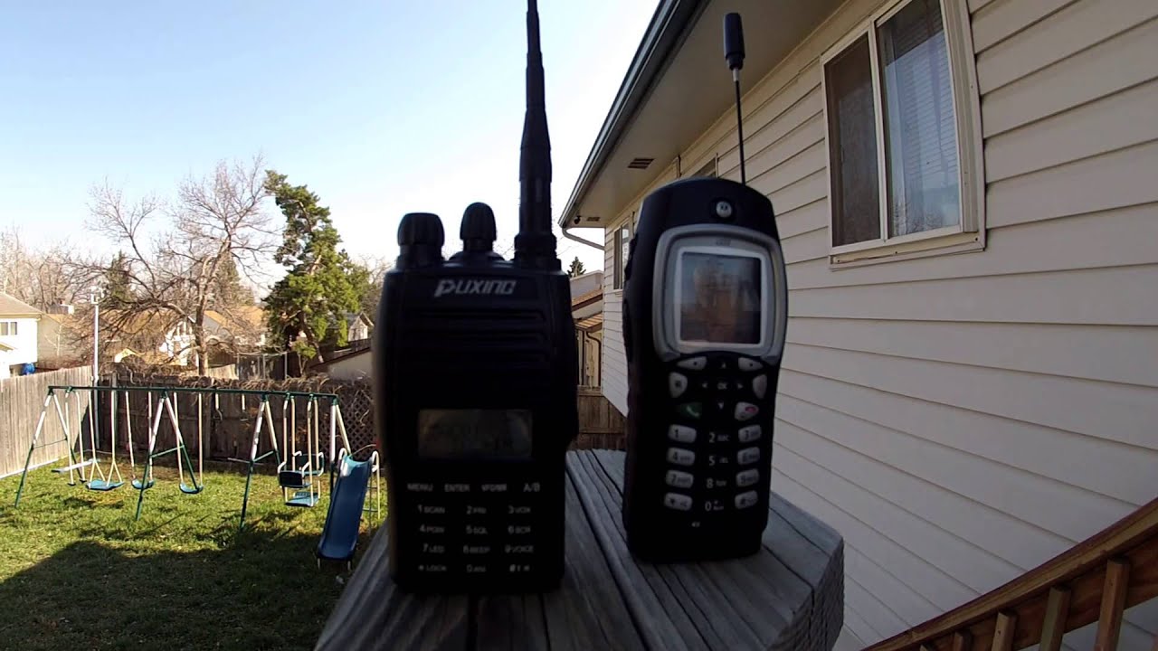 Range & Audio Test Puxing UV973 and Motorola i355 Directalk