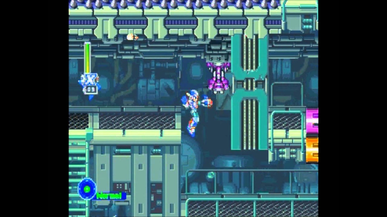 Mega Man X5: Squid Adlers Stage- No Damage, Buster Only