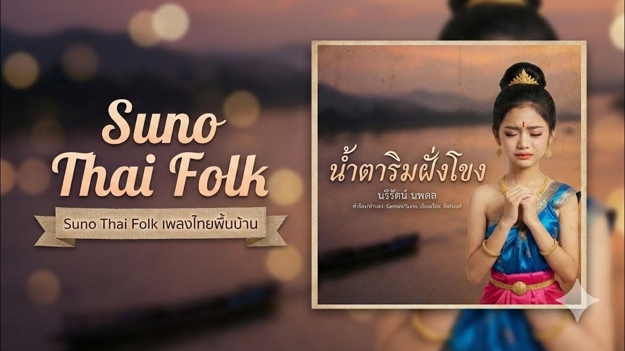 🎶น้ำตาริมฝั่งโขง – บทเพลงเศร้าแห่งสายน้ำที่ลืมคำสัญญา🎶 - นรีรัตน์ นพดล | Thai Isan Folk 【Official】