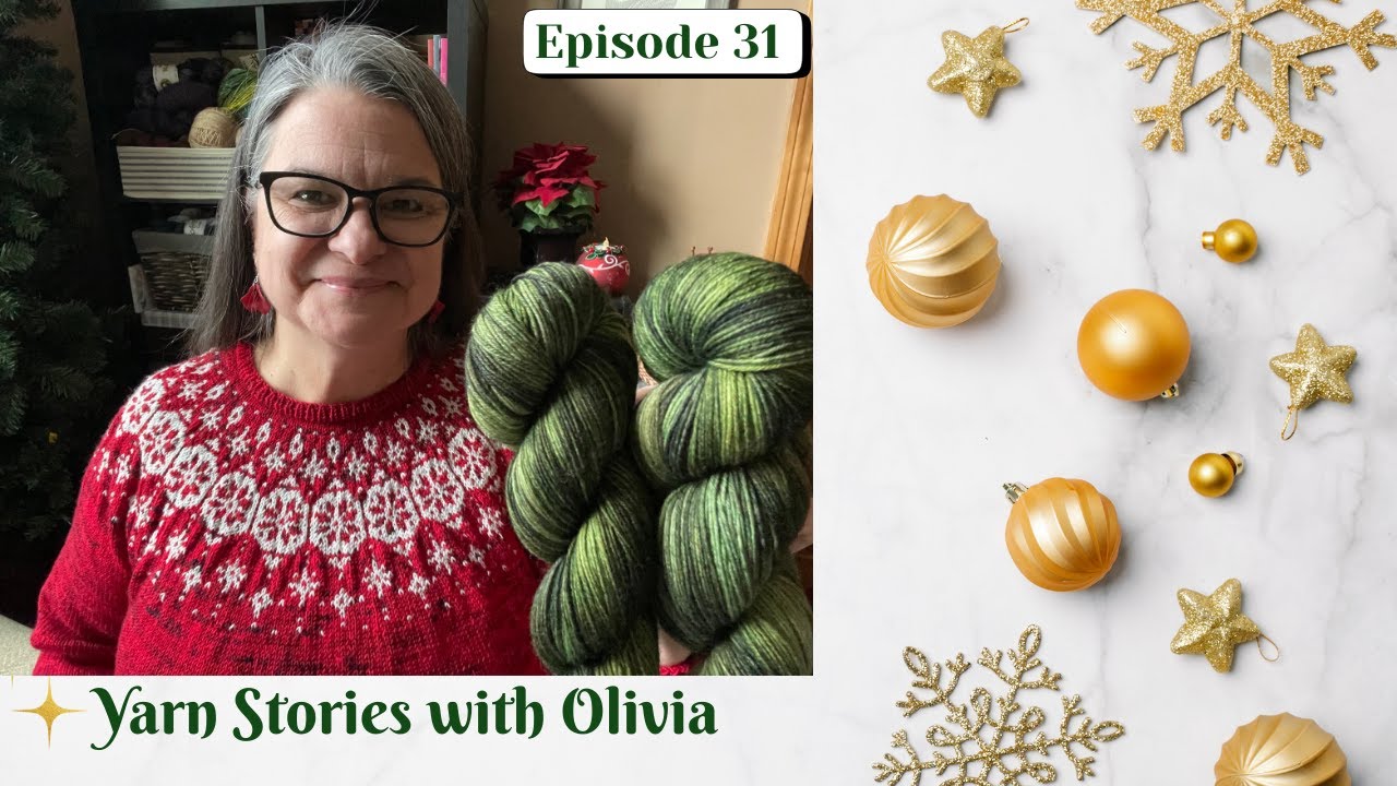 Christmas sweater finish, yarn advent & plans for 12 new cast-ons in 2025! Ep. 32 #knittingpodcast 