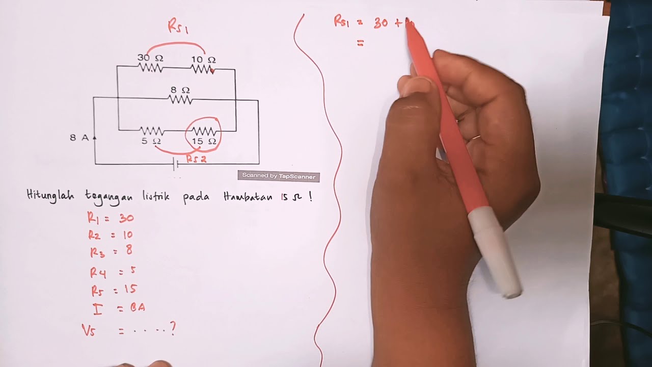 Contoh soal Rangkaian Seri dan Paralel