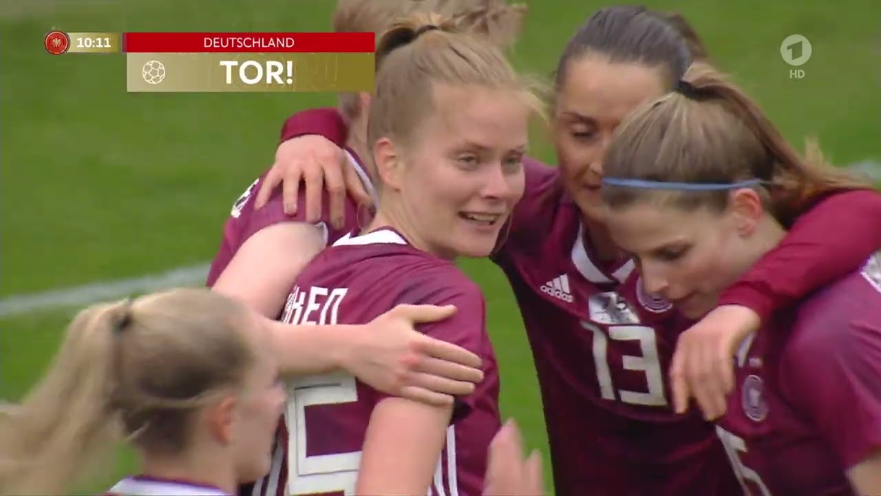 Frauenfussball Deutschland Australien 10 Apr 21 1  Halbzeit