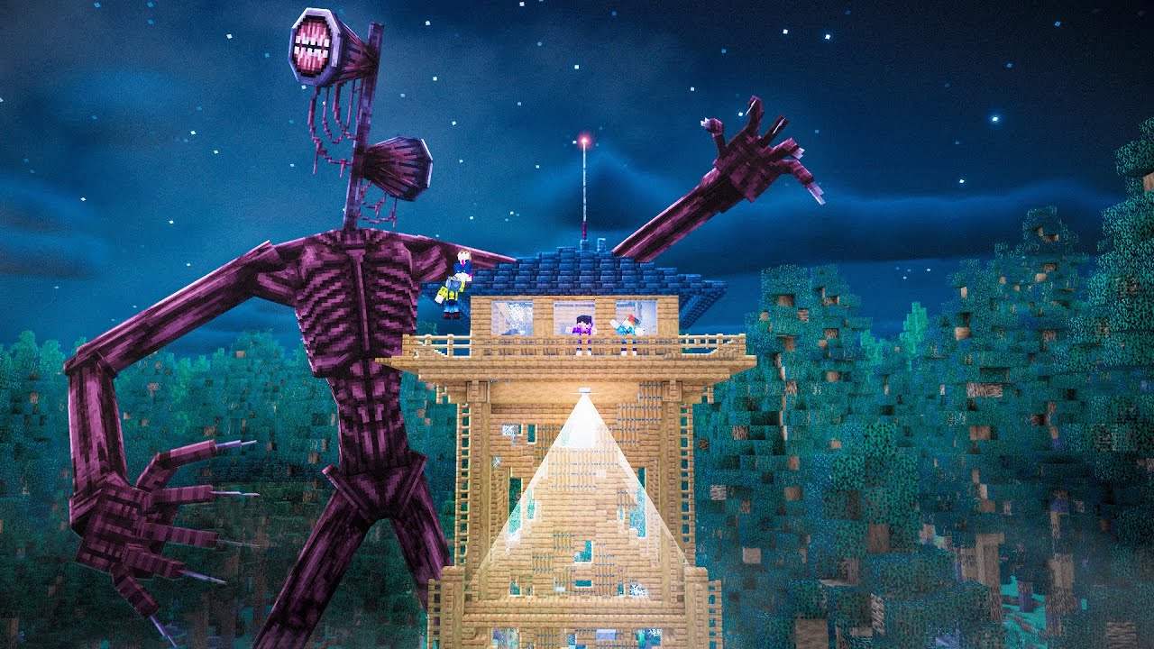 SOBREVIVA A ILHA DO SIREN HEAD no MINECRAFT!!