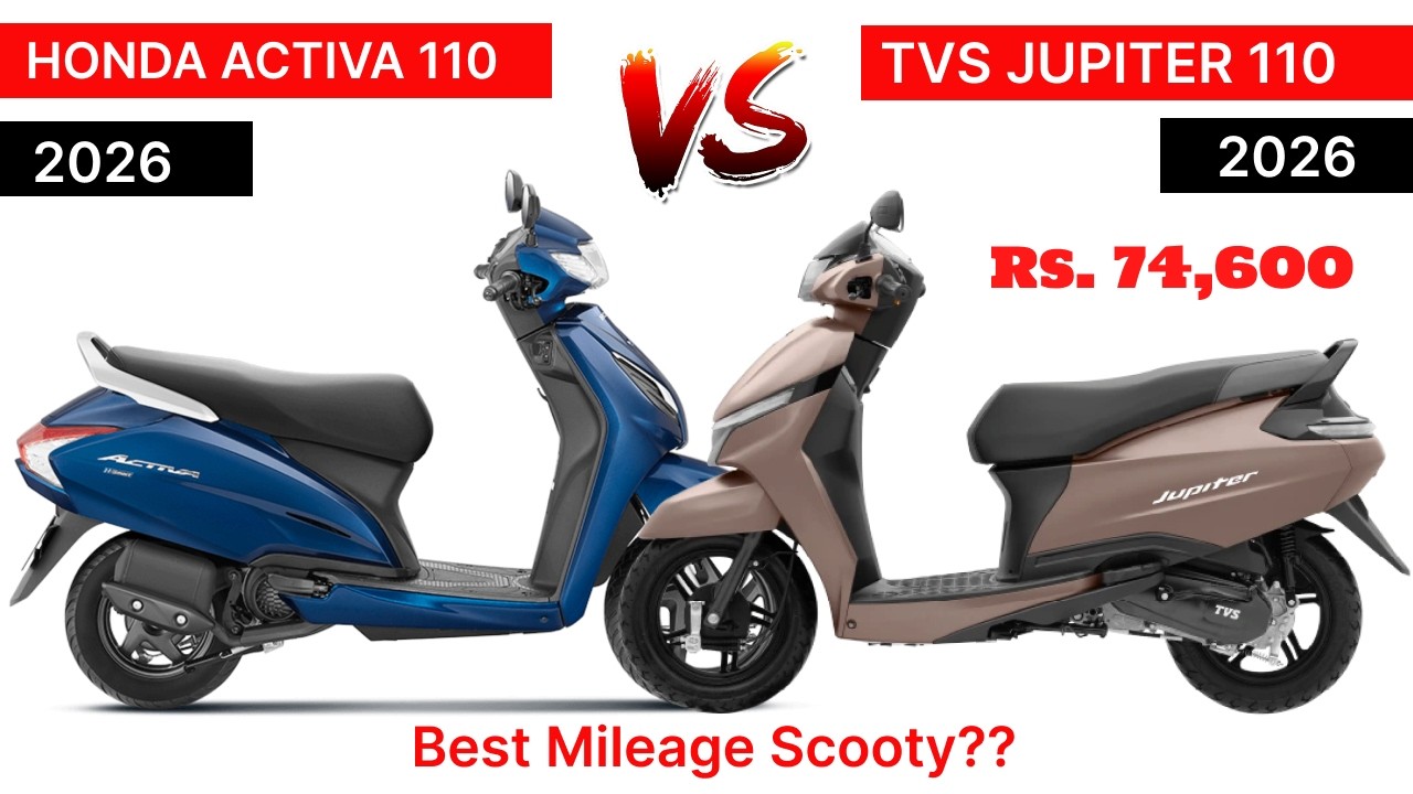 🔥Honda Activa 110 VS Tvs Jupiter 110 2026 Model | Which is Best? | Best Scooty in 110cc