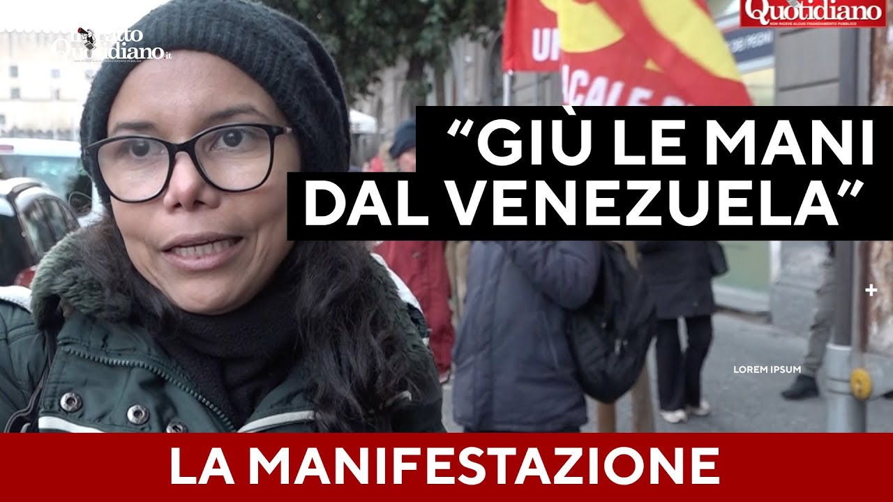 Corteo a Napoli contro l'attacco al Venezuela: "Giù le mani dal Paese. Ora sanzioni agli Usa"