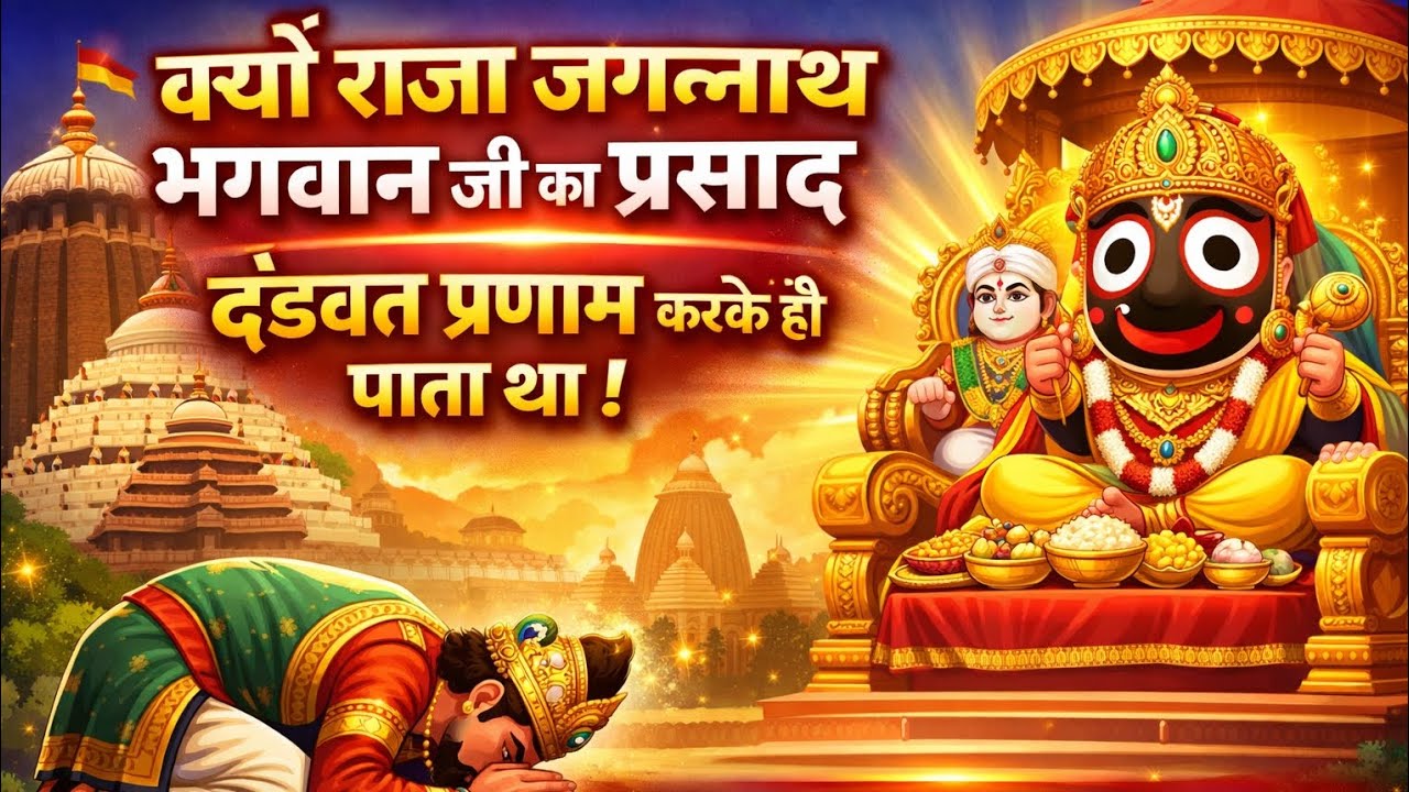 😭🙏🏻क्यों एक राजा राजा भगवान जगन्नाथ को दंडवत प्रणाम कर कर प्रसाद तभी खाता था उपाध्यक्ष ❤️🌺😭