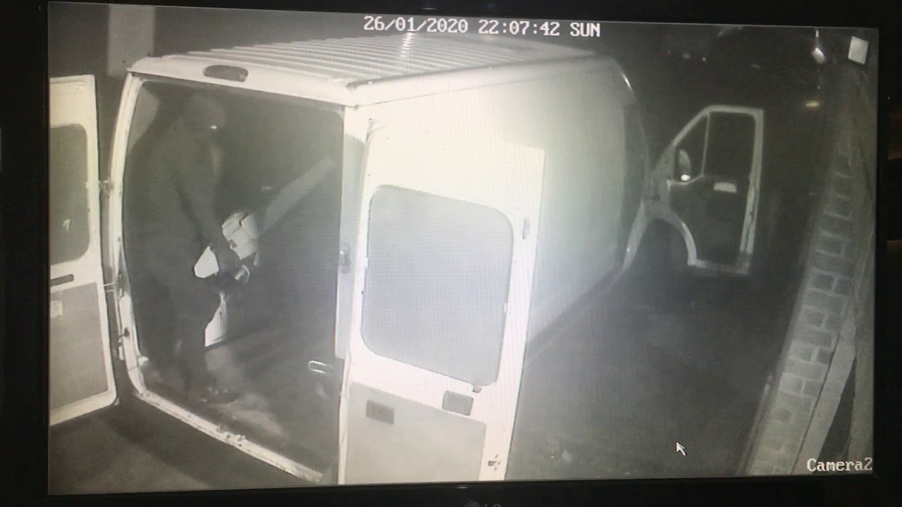 Motorbike theft CCTV from Team Green Kawasaki at Milford Trading Estate