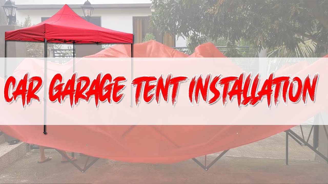 Car Garage Tent Installation