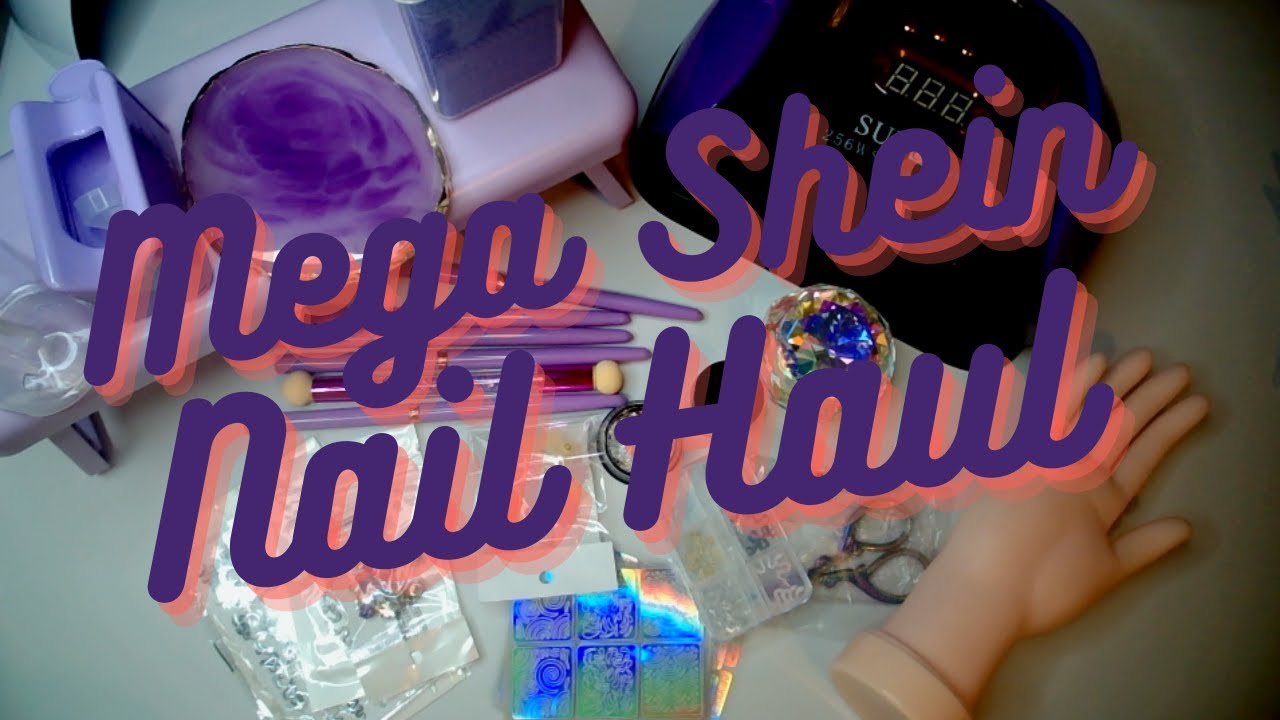 Mega  Shein Nail Haul !!! | Charms, Gel Polish, Stickers, and Full Cover Tips And More !!