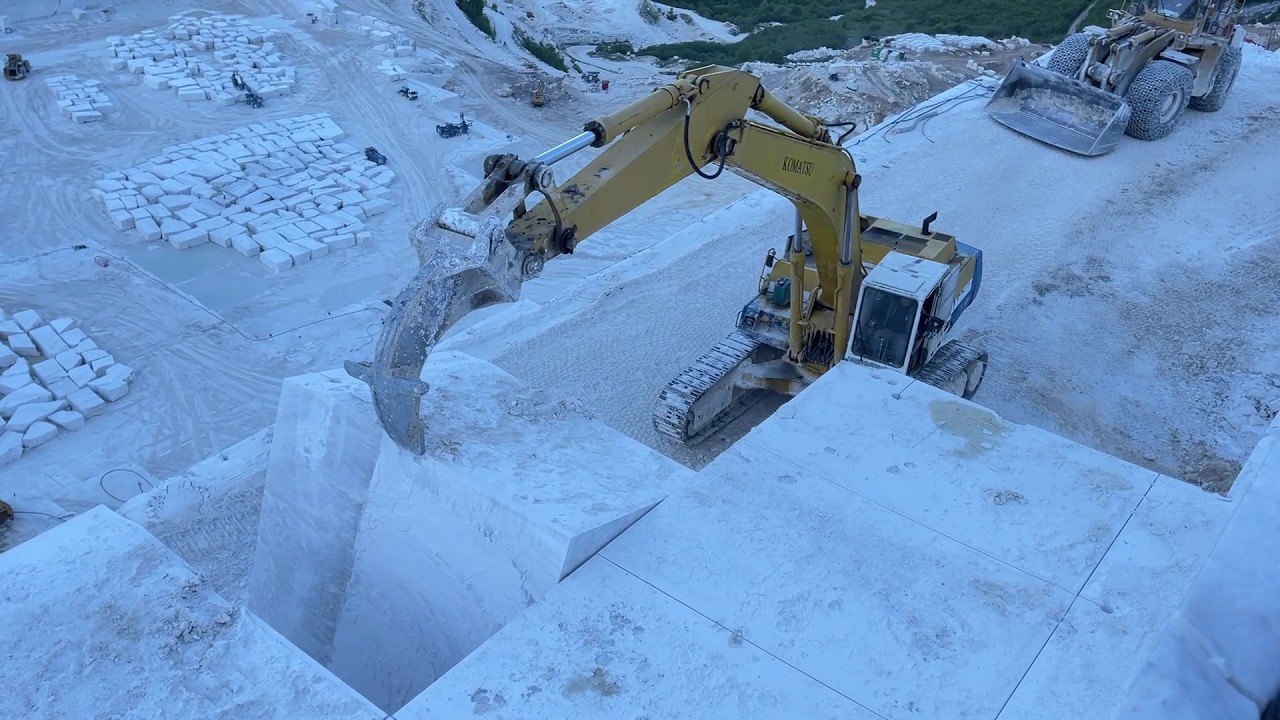 High Above the Quarry with Komatsu Marble Giants