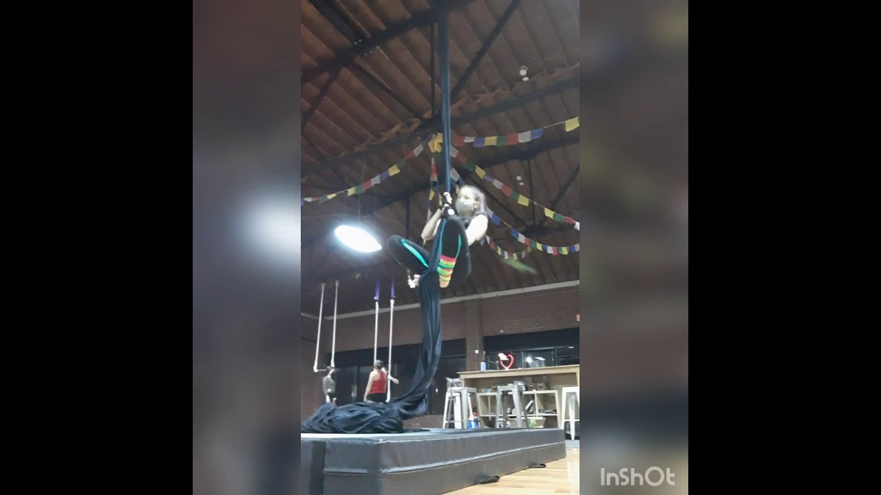 Aerial Silks: Hip key, plank, spin, bird cage, cocoon, sailboat