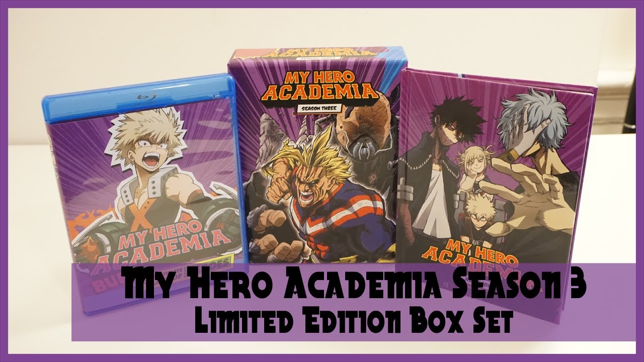 RightStuf Anime Unboxing | My Hero Academia Season 3 Part 1 Limited Edition (Blu-ray/DVD Combo) 2019
