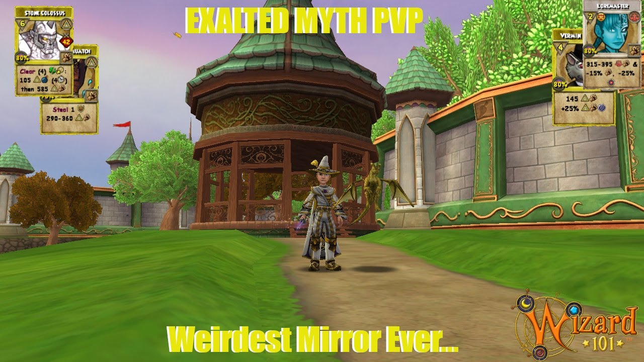 Wizard101 Exalted Myth PVP- Myth using Loremaster???