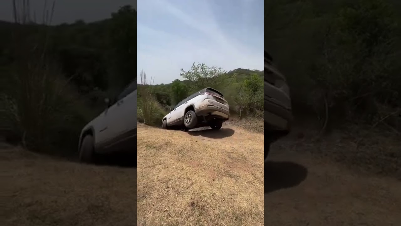 Jeep Commander fazendo teste de estabilidade