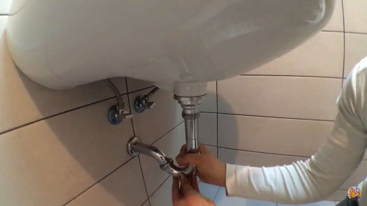 كيفية تحويل مغسلة عادية دات الرجل إلى مغسلة معلقة installer un lavabo