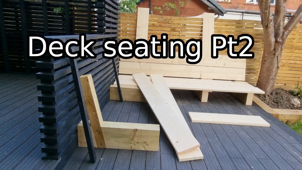Deck seating build Pt2 - Cutting the half laps in the feet for the back rest supports