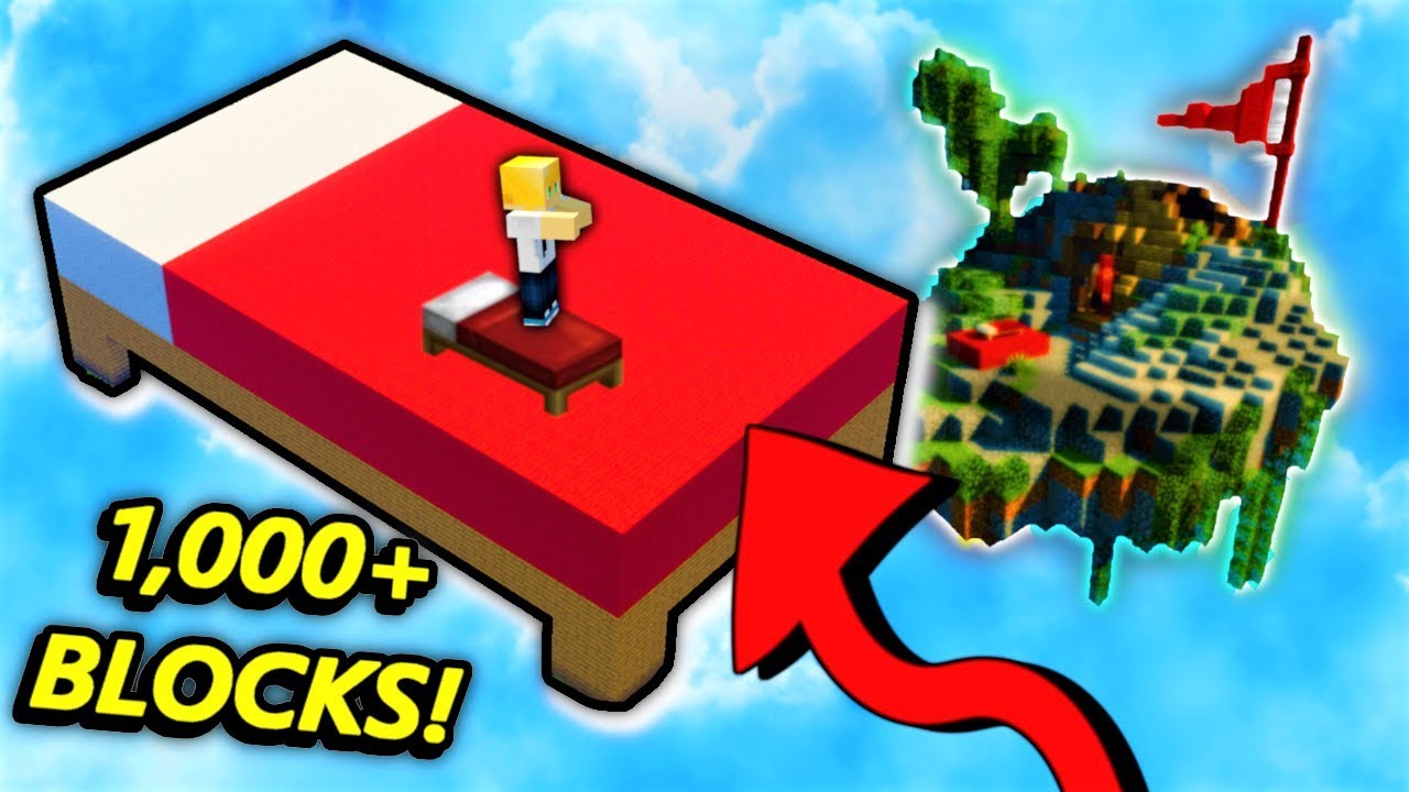Making a GIANT BED in Minecraft Bed Wars