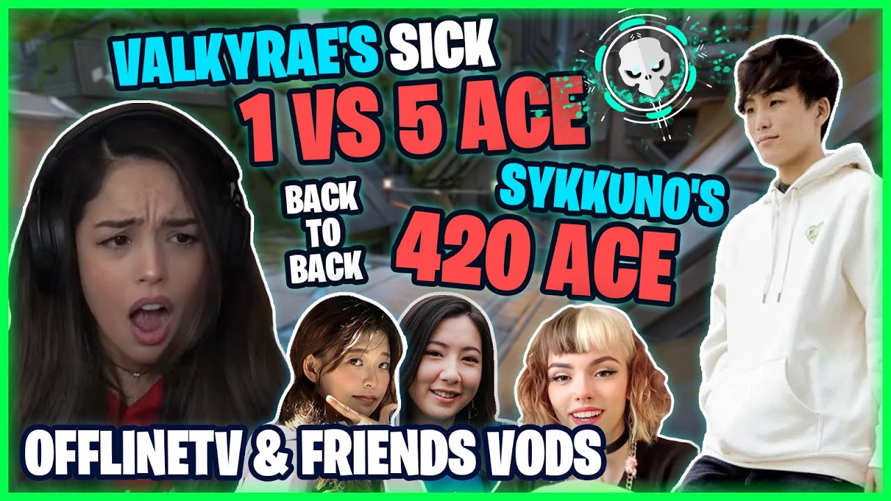 Valkyrae's Sick 1vs 5 ACE Back to Back with Sykkuno's 420 ACE ft Emma Kkatamina & Fuslie