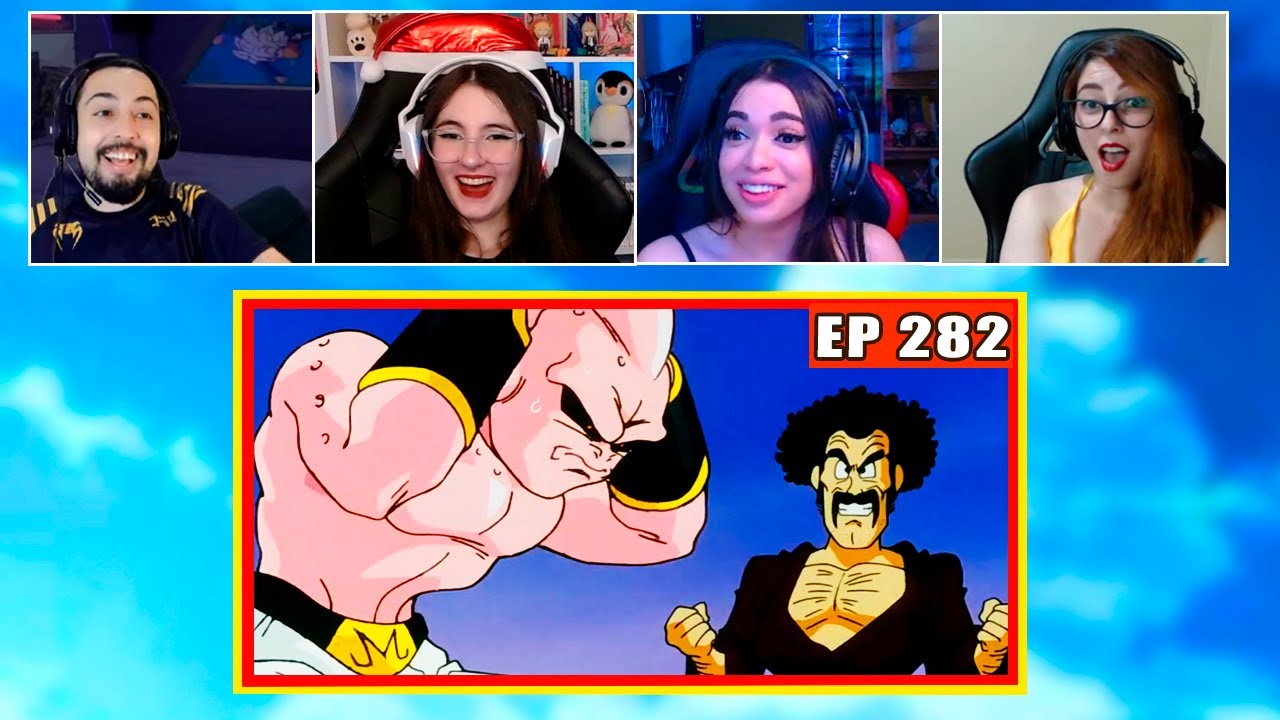 Mister Satan vs Kid boo | 4 Pessoas Reagindo | Dragon Ball Z - EP 282