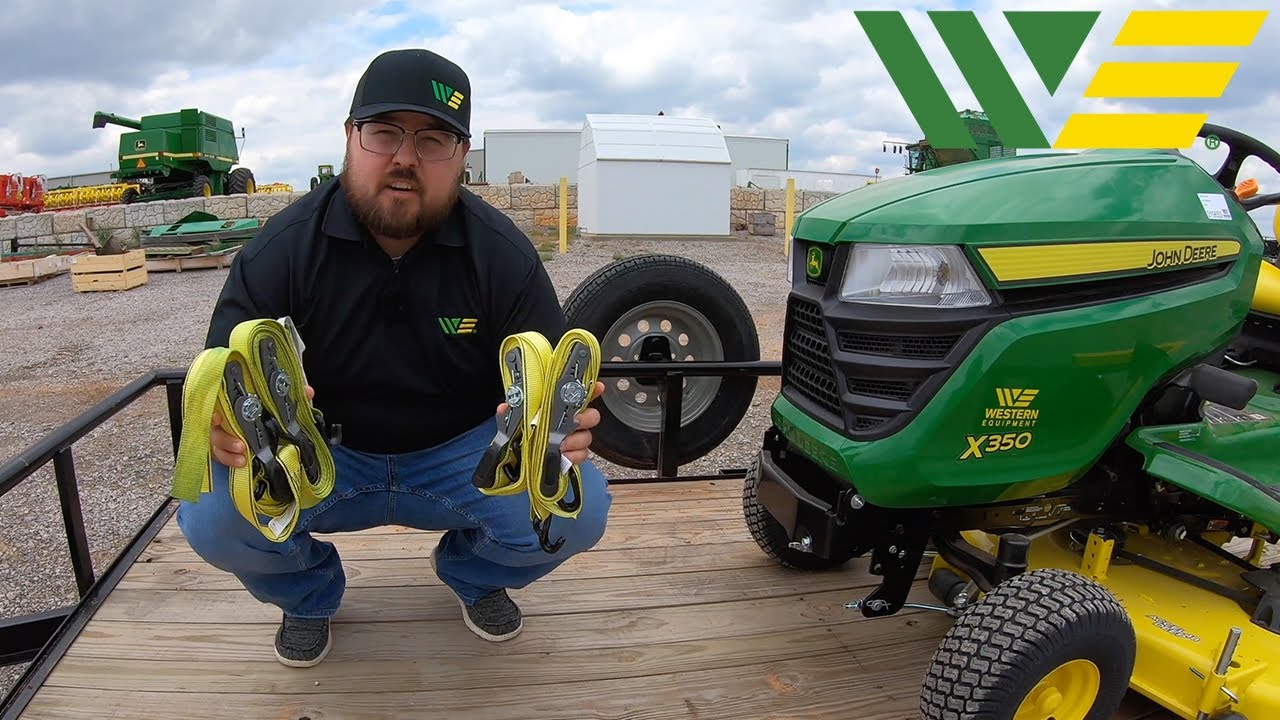 How to Load and Tie Down Mowers on Trailer