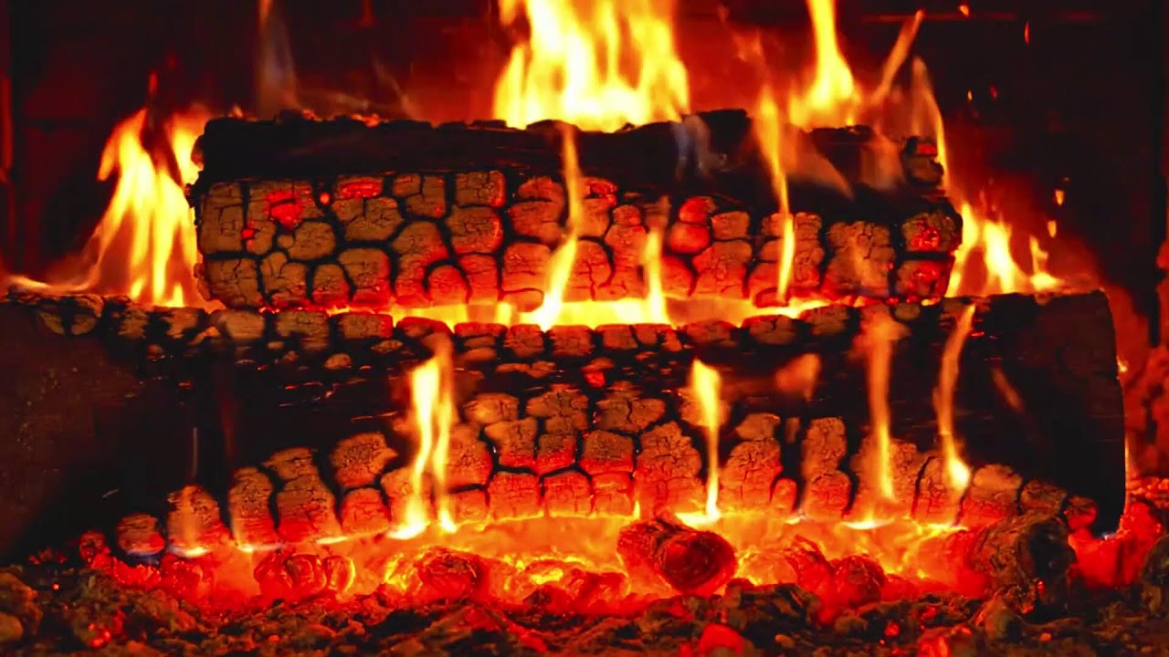 🔥Night Fireplace Ambience 🌙 Warm Fire Sounds for Calm & Relaxation