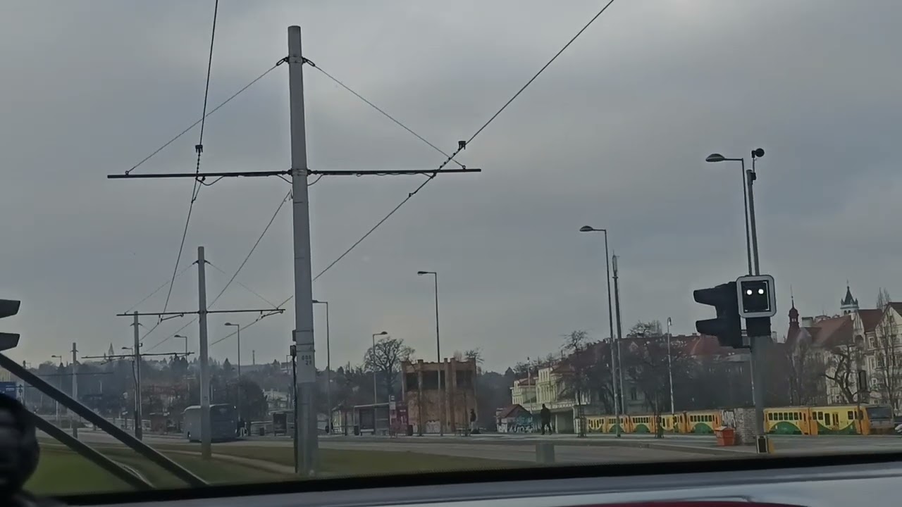 877. 19 2 2026. Praha 6. Маршрут трамвая 20.