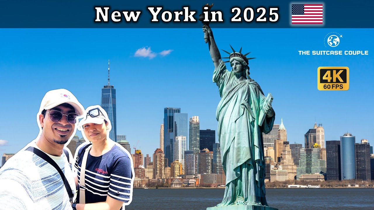 New York 2025 Travel Vlog | Times Square, Statue of Liberty, Wall Street | Bengali Vlogs 4K