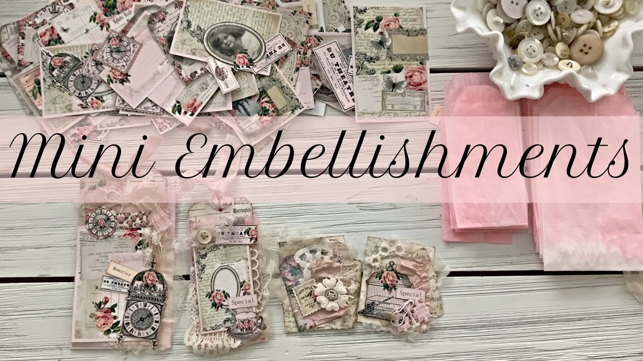 Create with me | Mini Embellishments | ShabbyDabbyDooDah | OLLVT