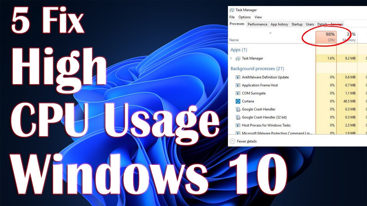 High CPU Usage Windows 10 - System Interrupts by High Ram Usage 5 Fix