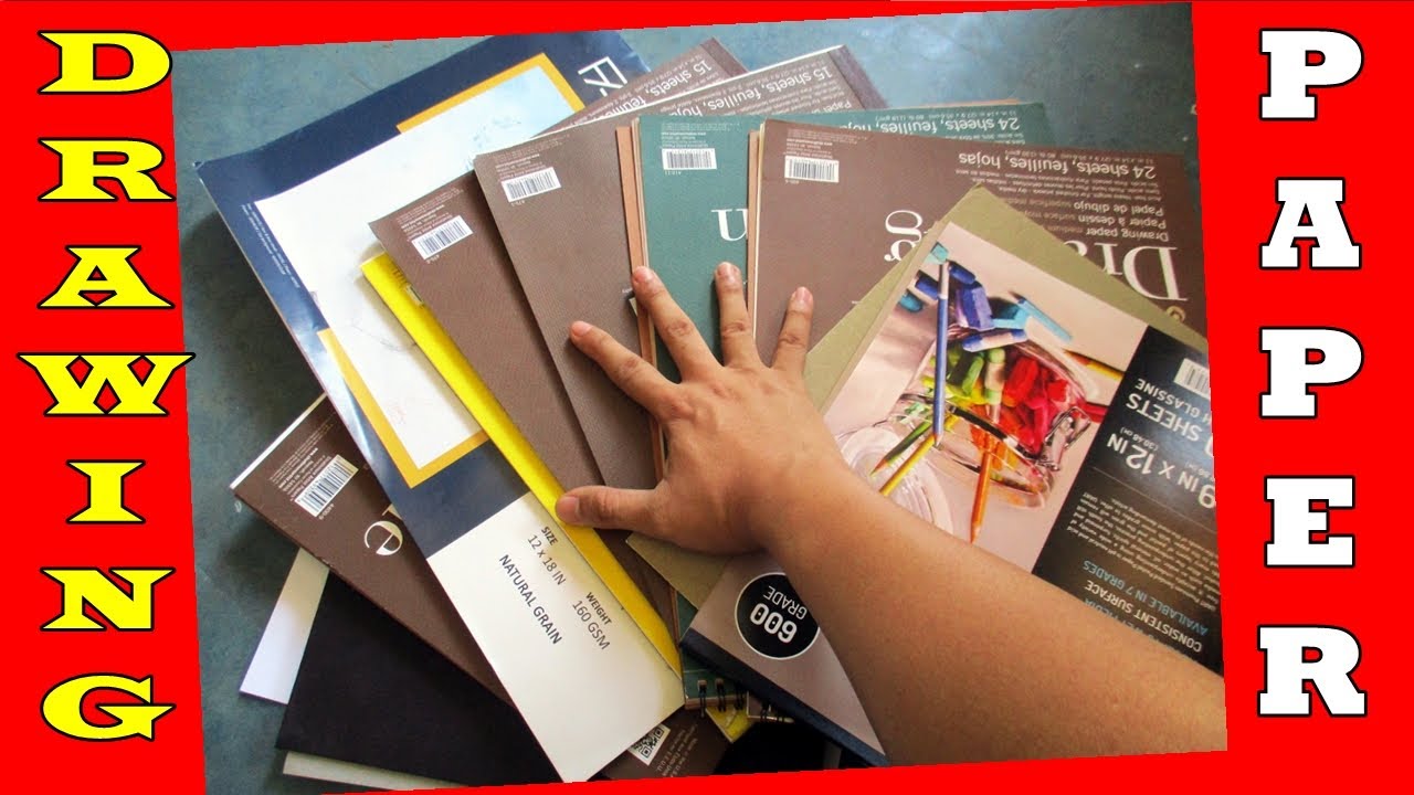 Different Types of PAPER I use for Portrait Drawing/Sketching | BMD Portraits