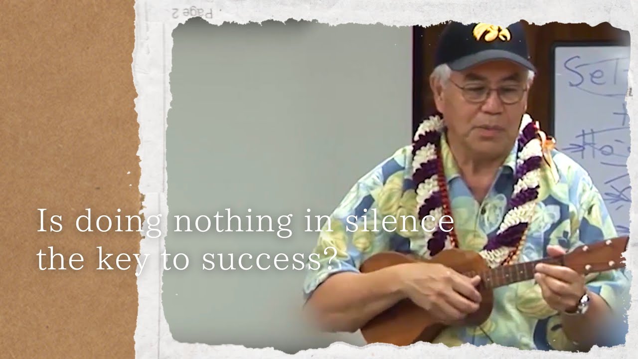 Is doing nothing in silence the key to success?