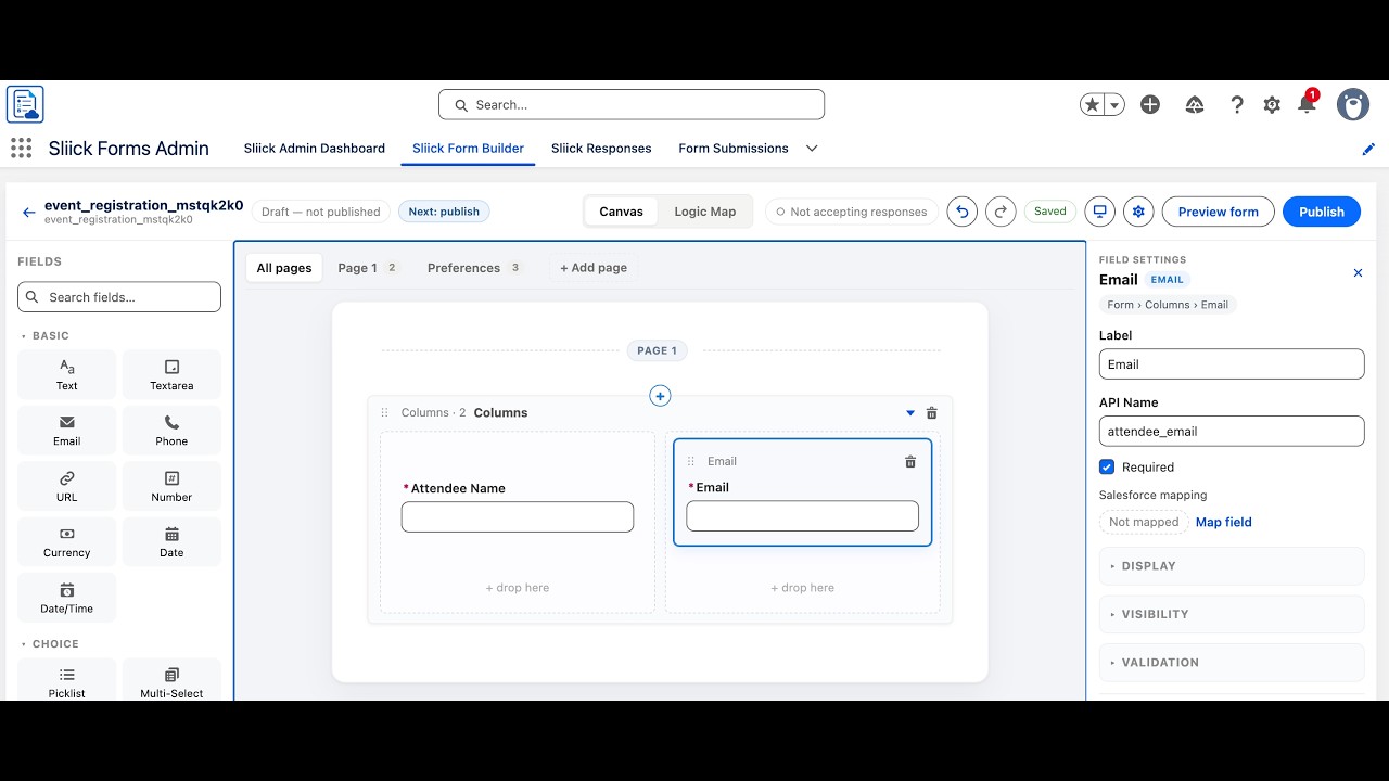 Free Native Salesforce Form Builder