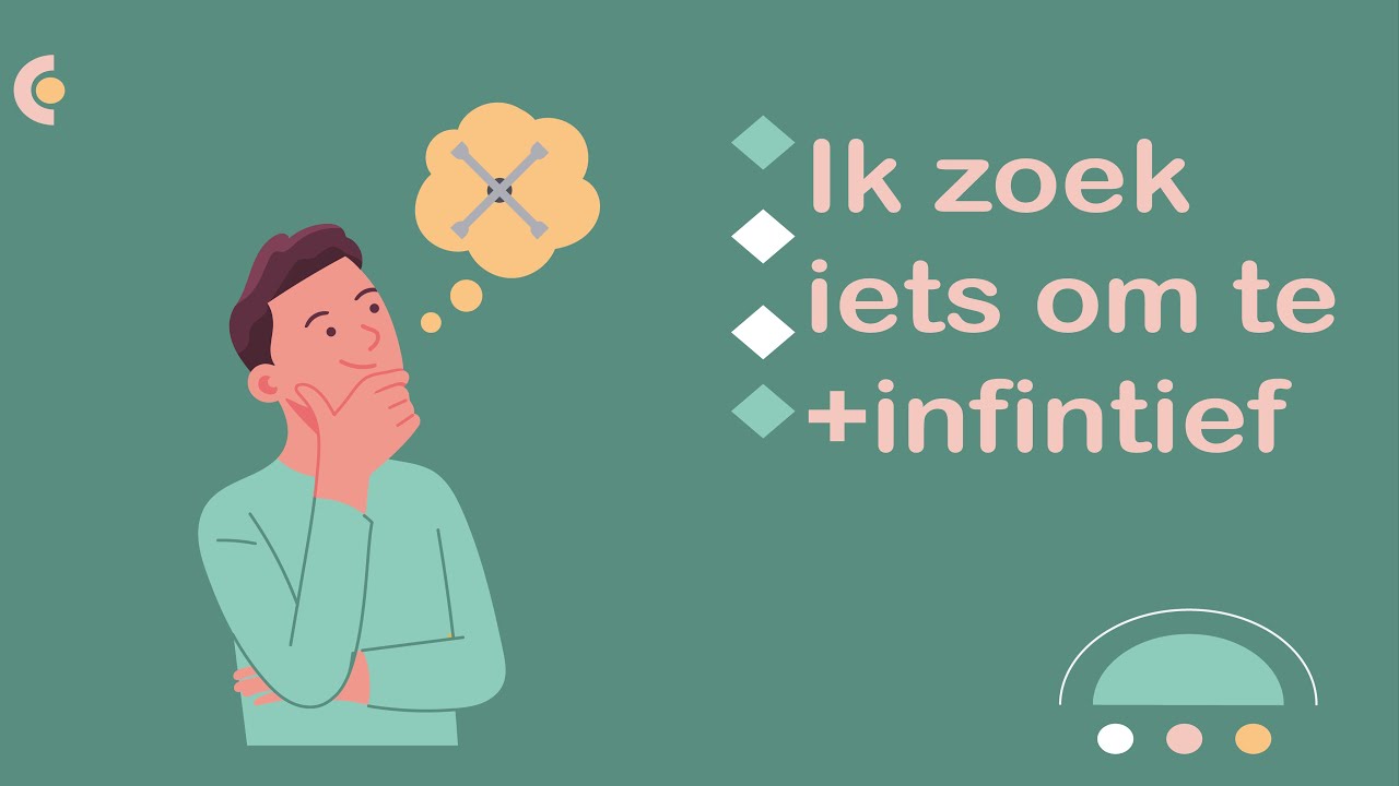Ik zoek iets om te + infinitief (#NT2, #nederlands, #learndutch, Threshold, B1, 2.1)