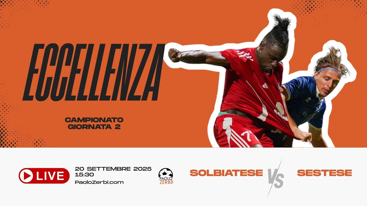 [DIRETTA] Eccellenza - Giornata 2 | Solbiatese - Sestese