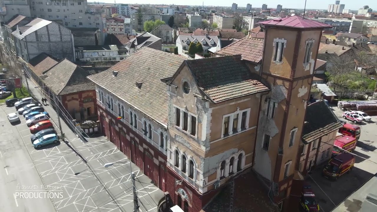 Ultimele cadre înainte de renovarea clădirii Detașamentului 2 de Pompieri Timișoara