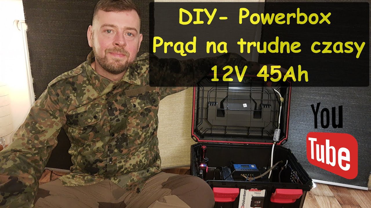 Powerbox DIY- Domowa (i turystyczna) stacja zasilania. Prąd na trudne czasy 12V 45Ah.