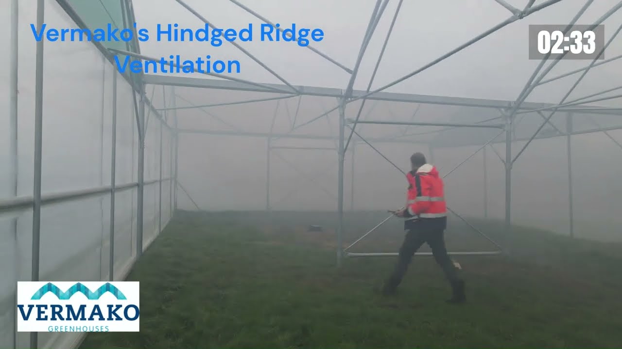 Smoke test - Vermako hindged ridge ventilation - Inside view