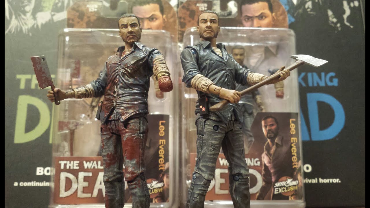 The walking dead NYCC skybound exclusive Lee Everett action figure (HD)
