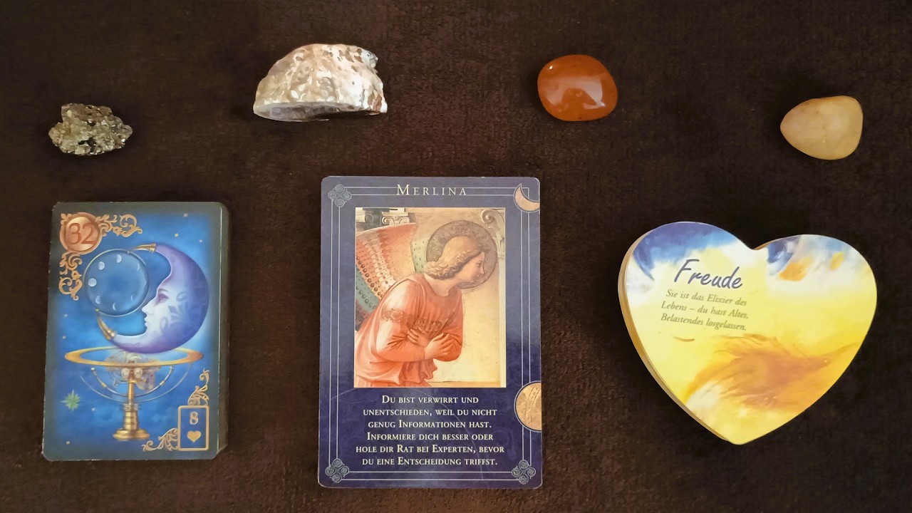 Tagesbotschaft 18.02.2026 Lenormand Der Mond (32)🌛Erfolg🏆Gefühle💖Intuition✨Liebe❤MERLINA📜Freude🍀🌞