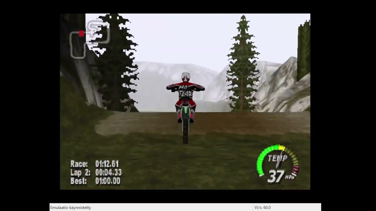 N64, NTSC, Emulated, Excitebike 64, Time Trials, Lefty's Mill, 2:15.38, 1:07.10