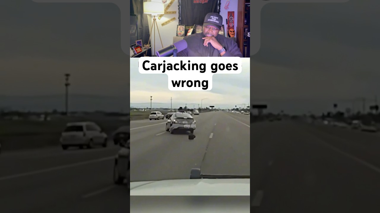 Carjacking fail! #crime #news #fyp #crash #carcrash #trending